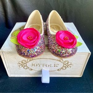 Joyfolie girls Charlotte ballet flats size 13.Excellent cond. With original box